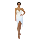 Βαμβακερό ρεγιόν φόρεμα μακρύ με τιράντες